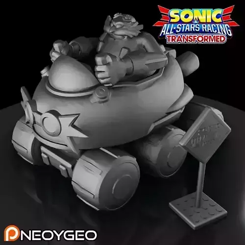 DR EGGMAN - ROBOTNIK - SONIC and ALL-STARS RACING TRANSFORMED 3D print model
