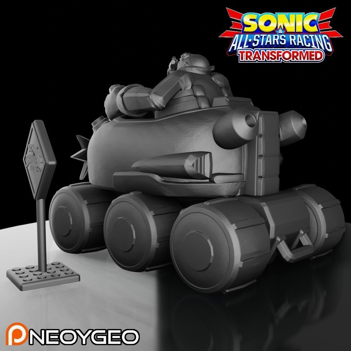DR EGGMAN - ROBOTNIK - SONIC and ALL-STARS RACING TRANSFORMED 3D print model_2