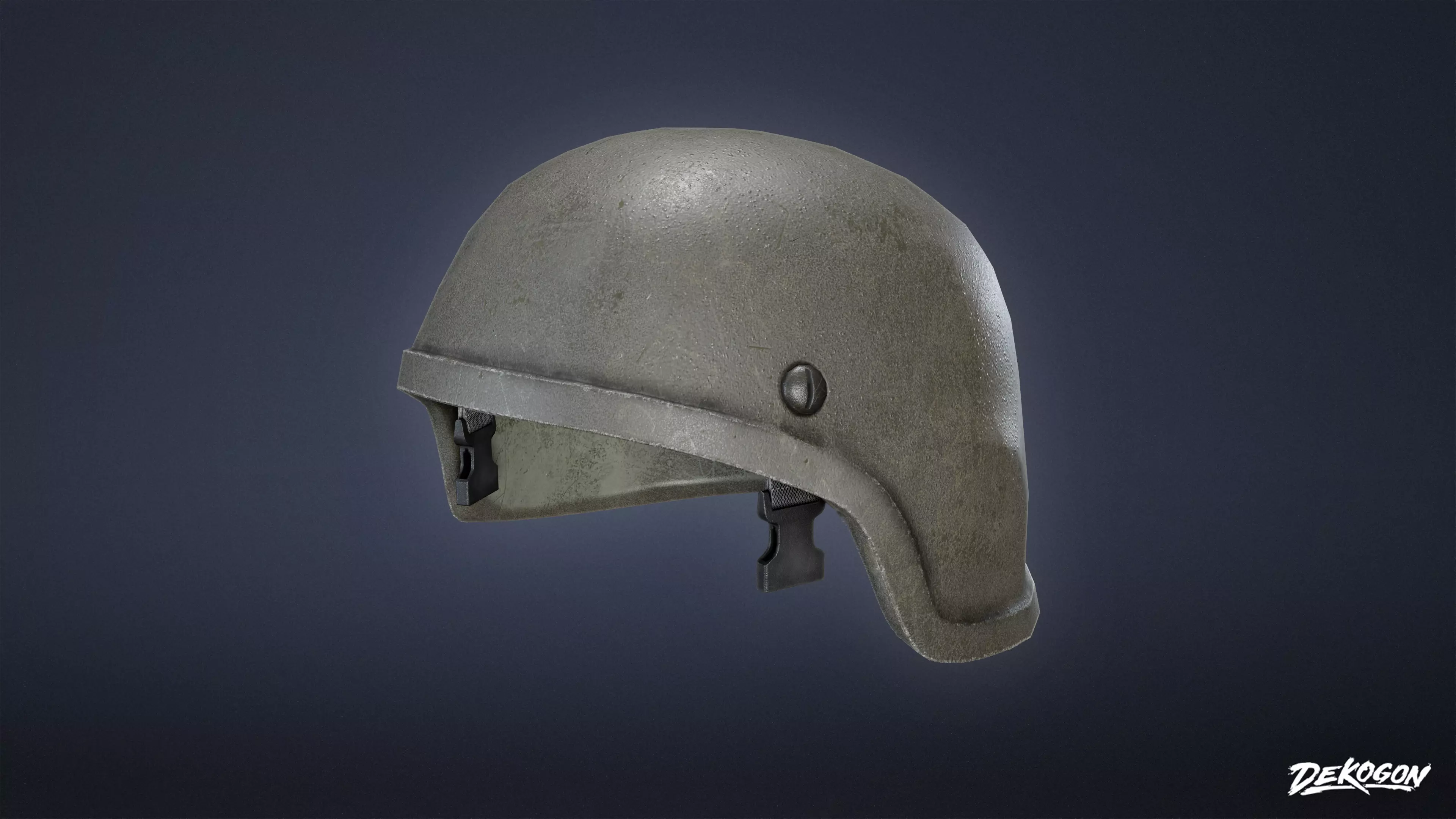 MILITARY - Helmet 01 - LOW POLY Low-poly 3D model_0
