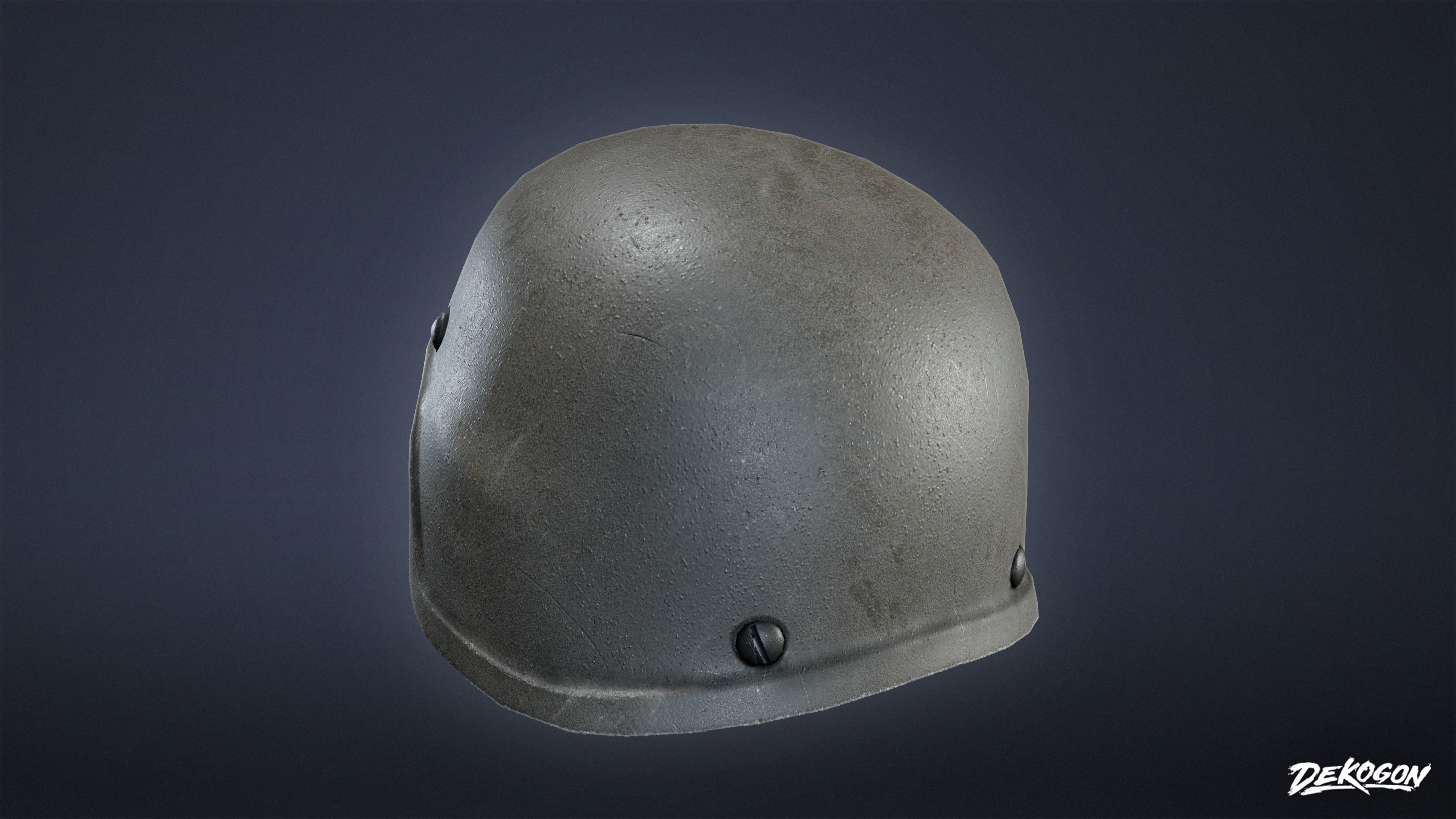 MILITARY - Helmet 01 - LOW POLY Low-poly 3D model_3
