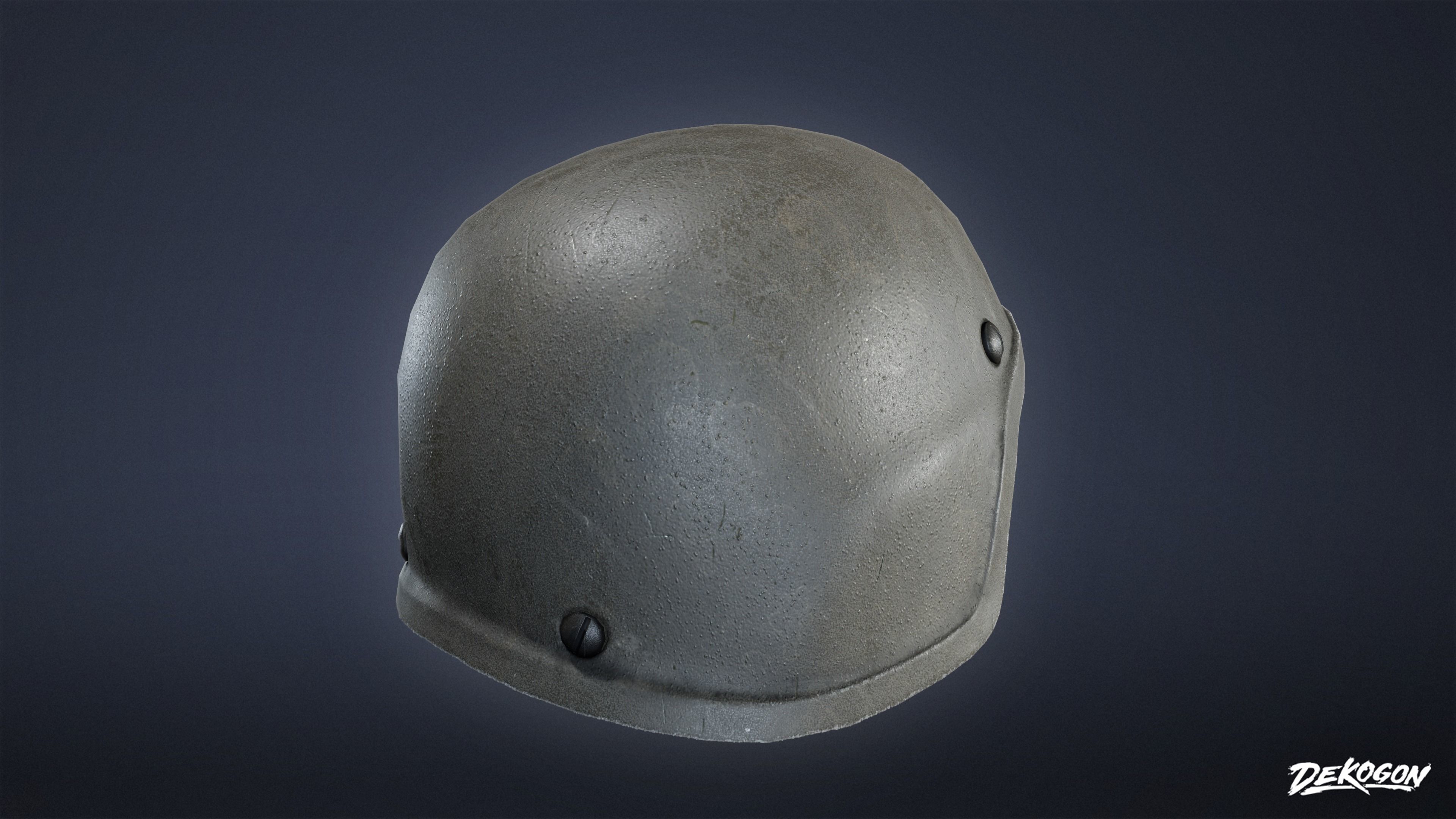 MILITARY - Helmet 01 - LOW POLY Low-poly 3D model_2