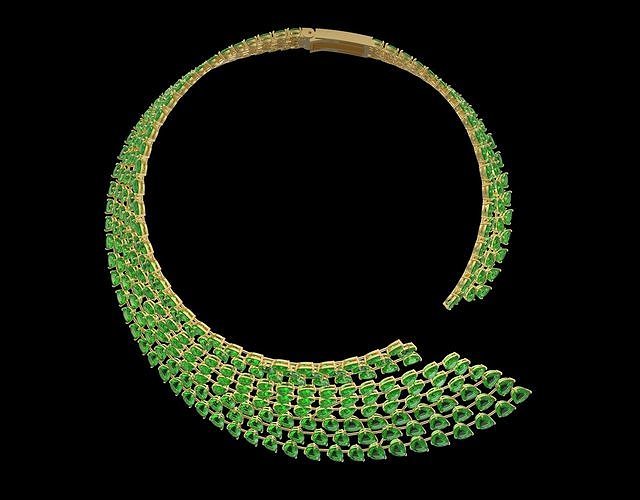 Messika Swan Diamond Necklace 3D model
