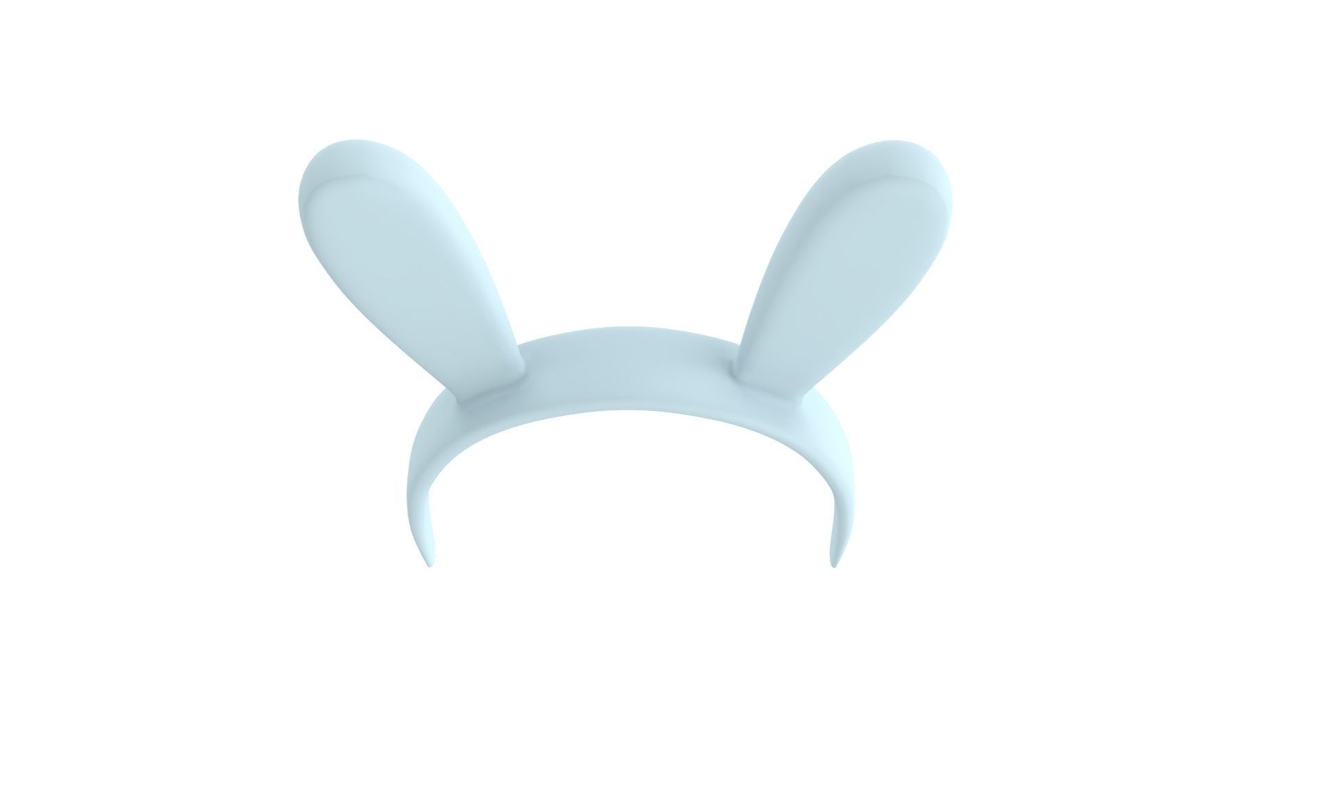 Prop45 Rabbit Headband  Low-poly 3D model_10