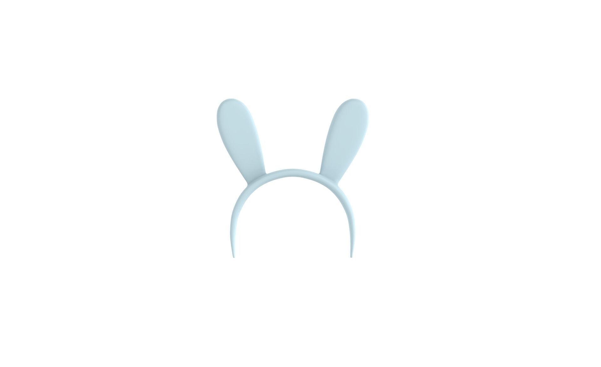 Prop45 Rabbit Headband  Low-poly 3D model_11