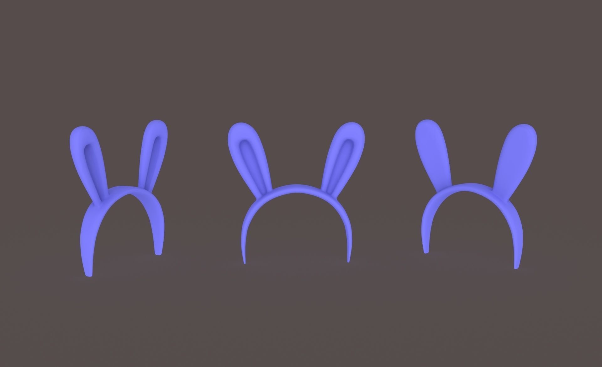 Prop45 Rabbit Headband  Low-poly 3D model_16