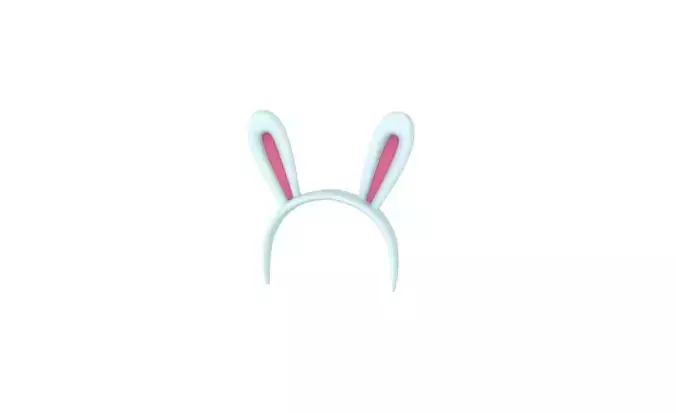 Prop45 Rabbit Headband  Low-poly 3D model