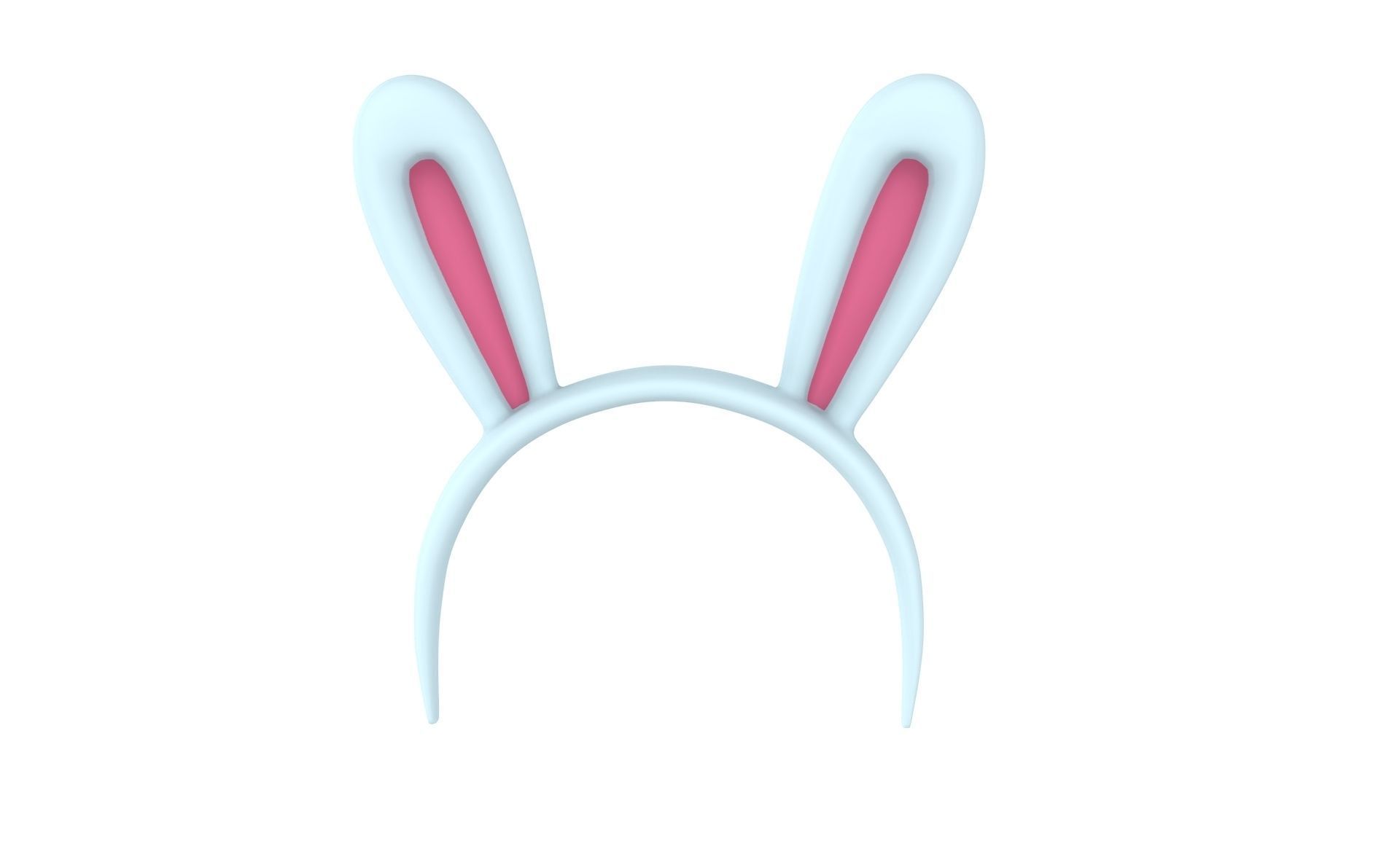 Prop45 Rabbit Headband  Low-poly 3D model_4