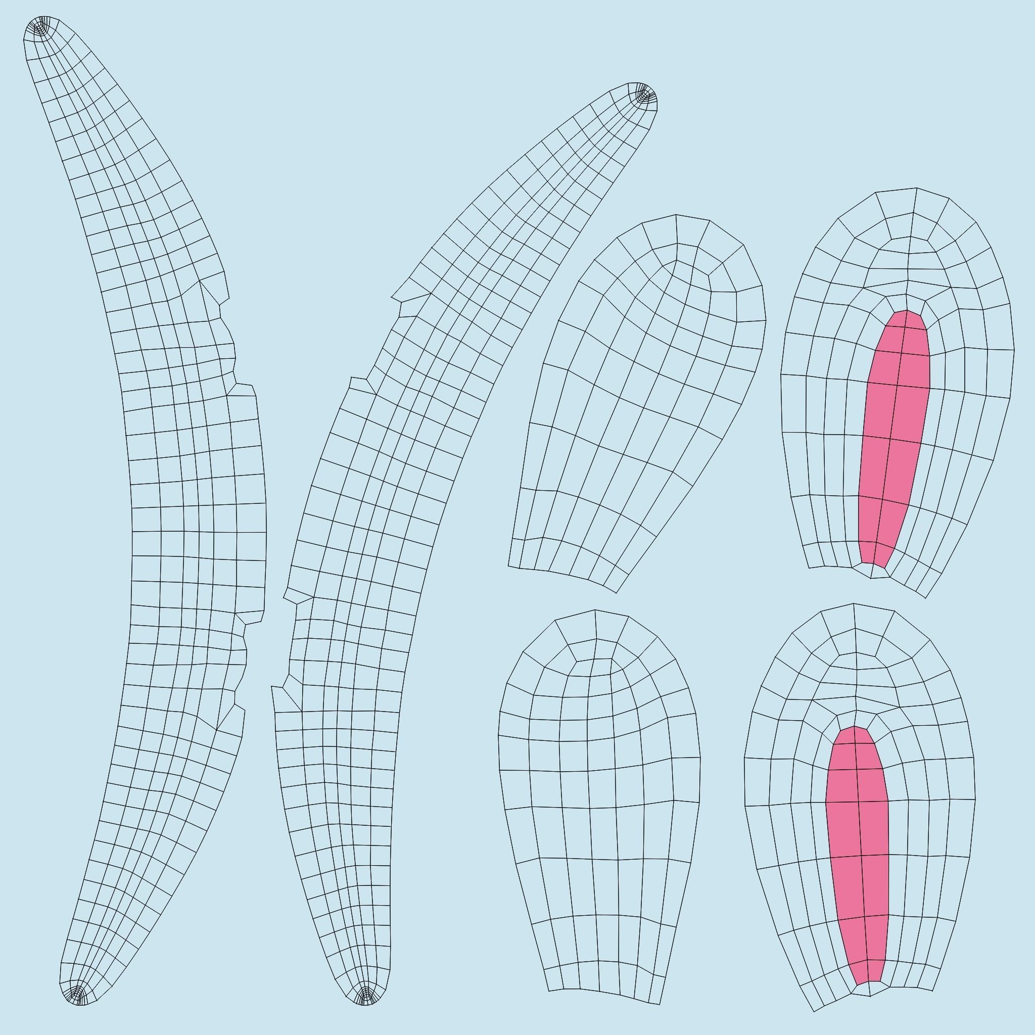 Prop45 Rabbit Headband  Low-poly 3D model_9