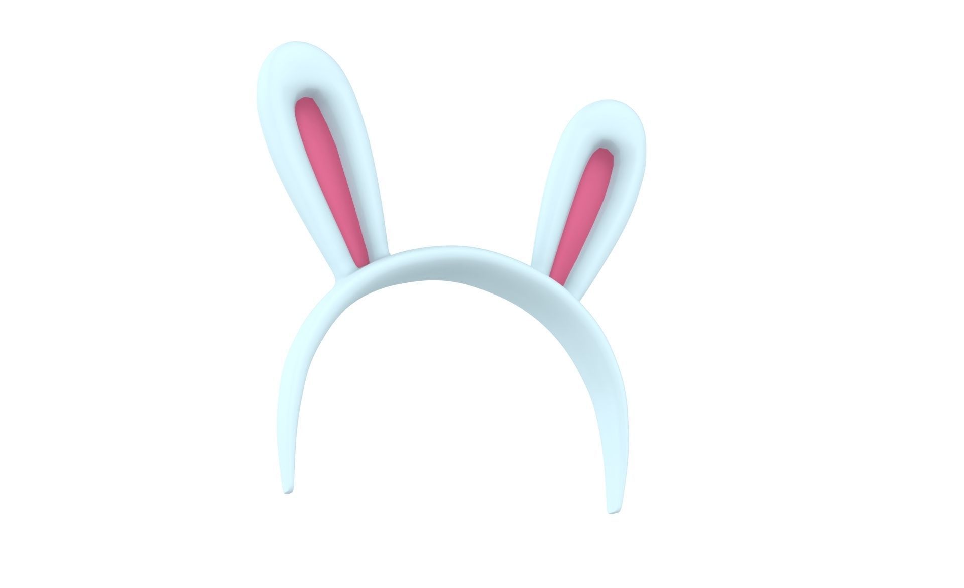 Prop45 Rabbit Headband  Low-poly 3D model_5