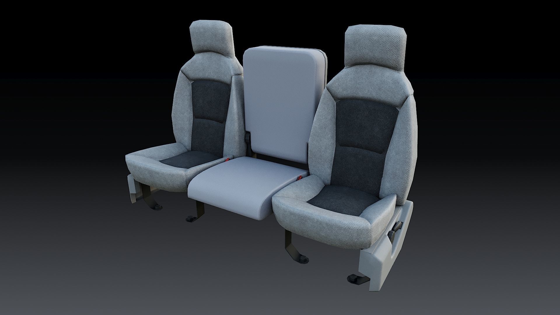 F-550 FDNY Emergency CREW Low-poly 3D model_46