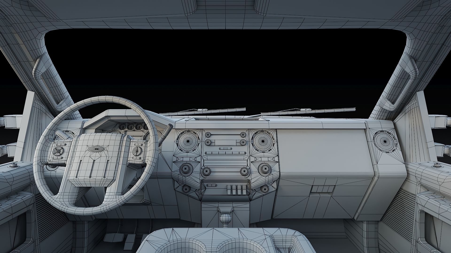 F-550 FDNY Emergency CREW Low-poly 3D model_52