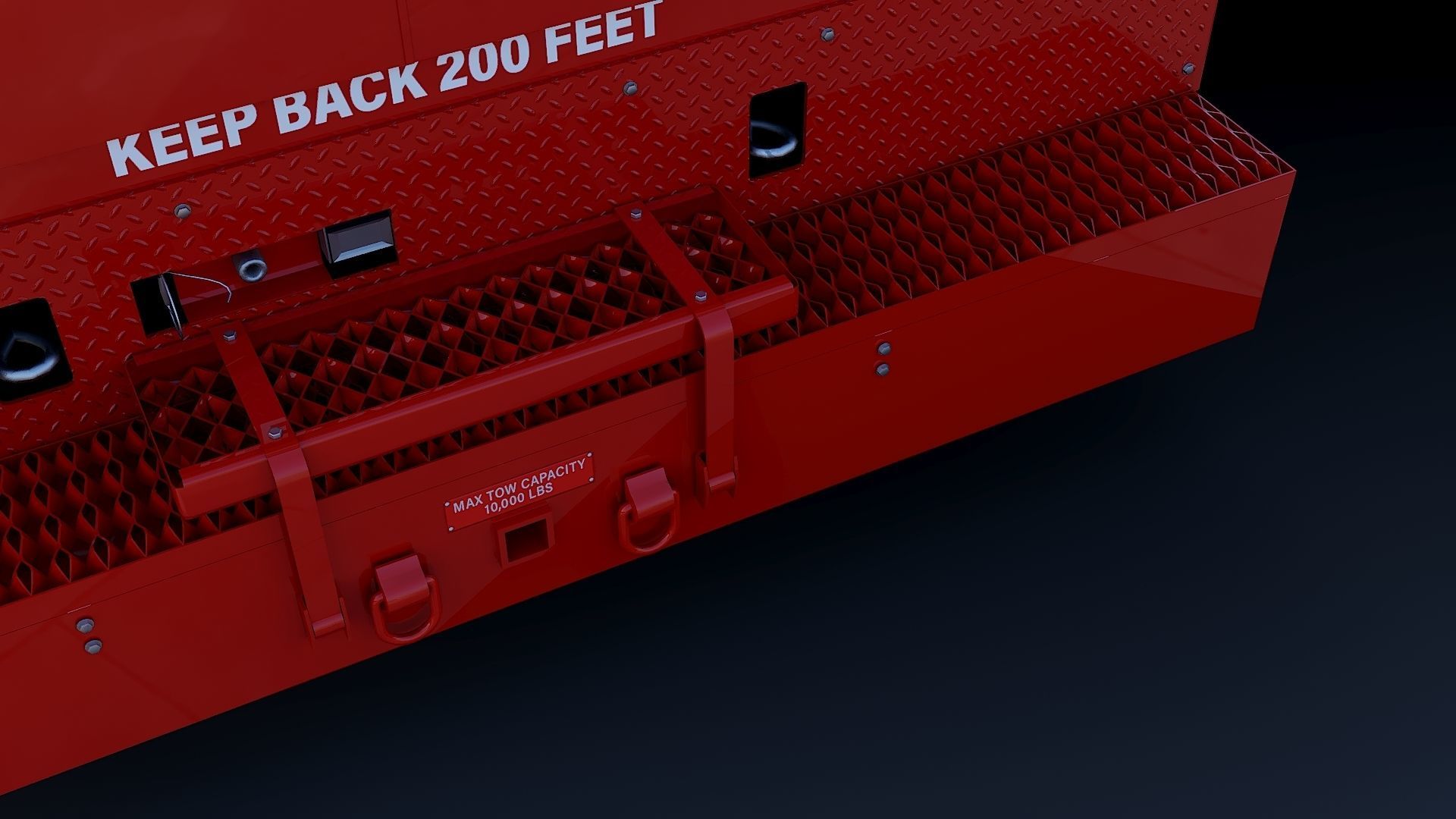 F-550 FDNY Emergency CREW Low-poly 3D model_22