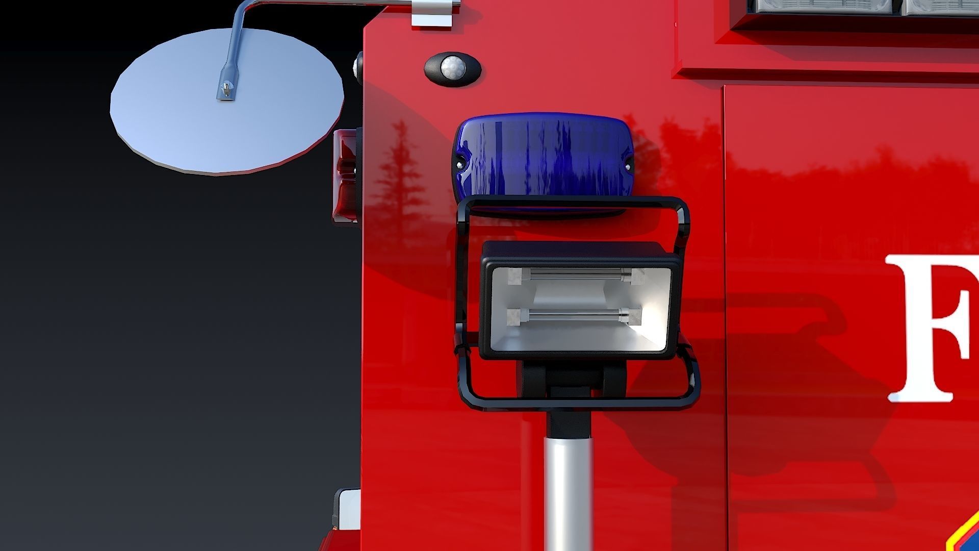 F-550 FDNY Emergency CREW Low-poly 3D model_20