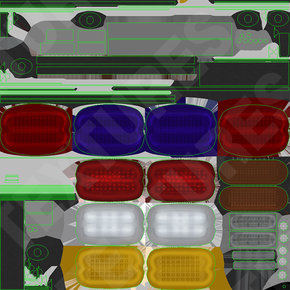 F-550 FDNY Emergency CREW Low-poly 3D model_56