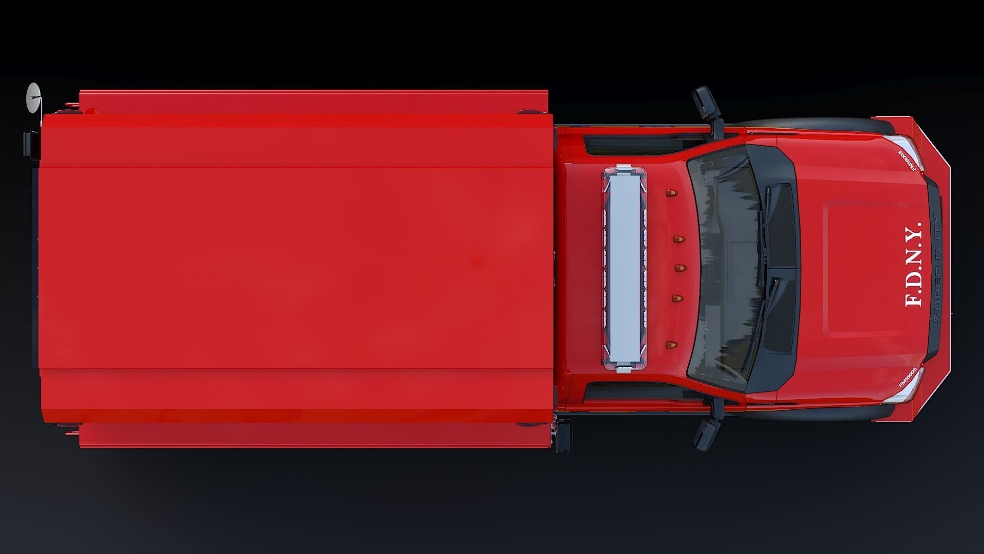 F-550 FDNY Emergency CREW Low-poly 3D model_12