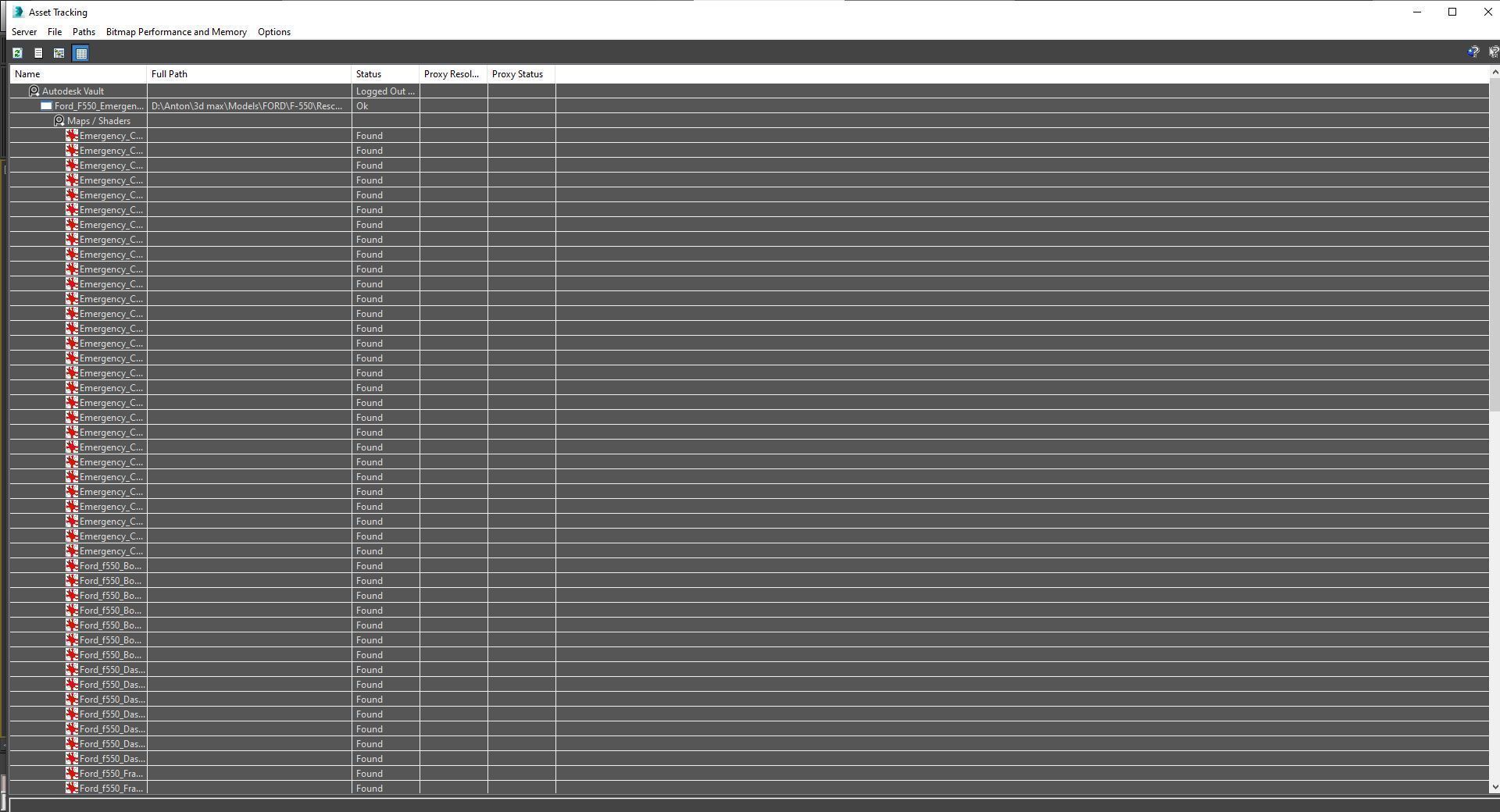 F-550 FDNY Emergency CREW Low-poly 3D model_42