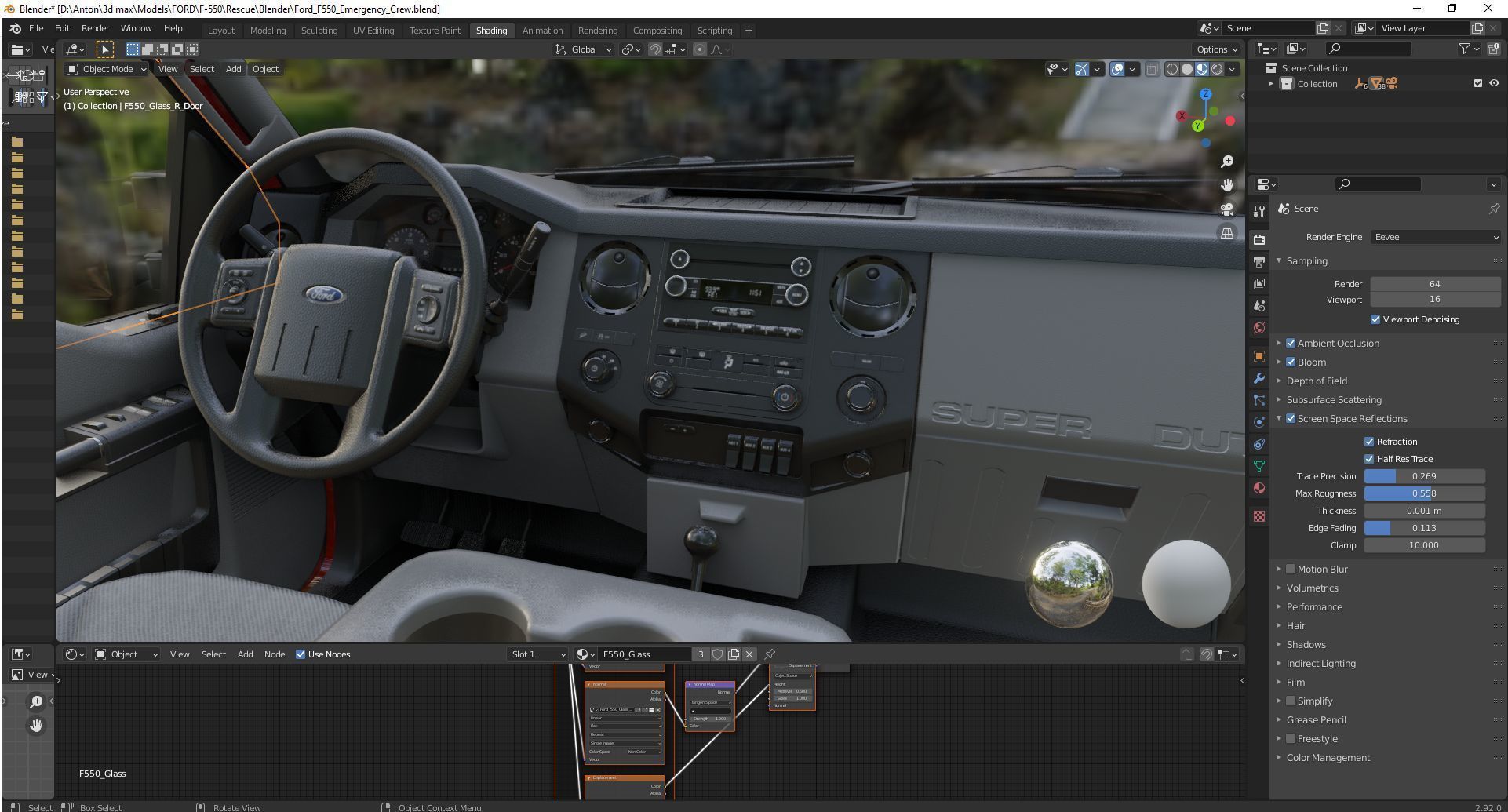 F-550 FDNY Emergency CREW Low-poly 3D model_45