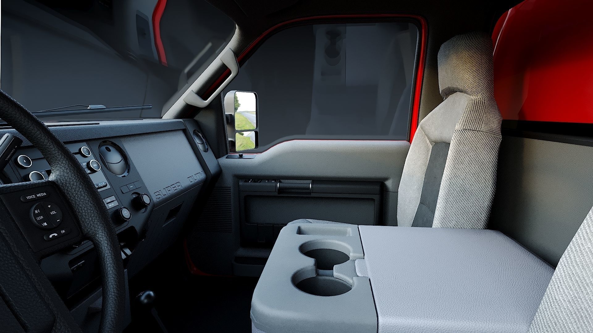 F-550 FDNY Emergency CREW Low-poly 3D model_16