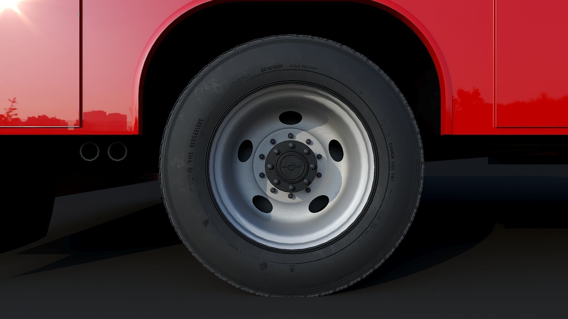 F-550 FDNY Emergency CREW Low-poly 3D model_26