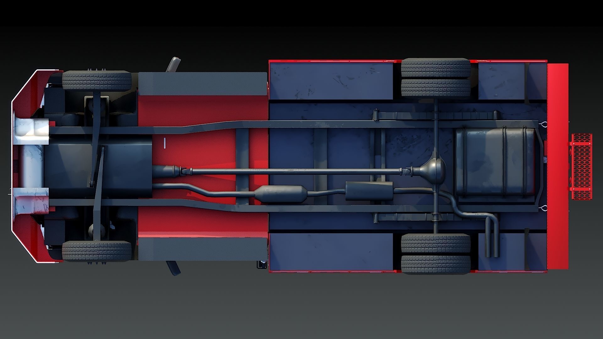 F-550 FDNY Emergency CREW Low-poly 3D model_13