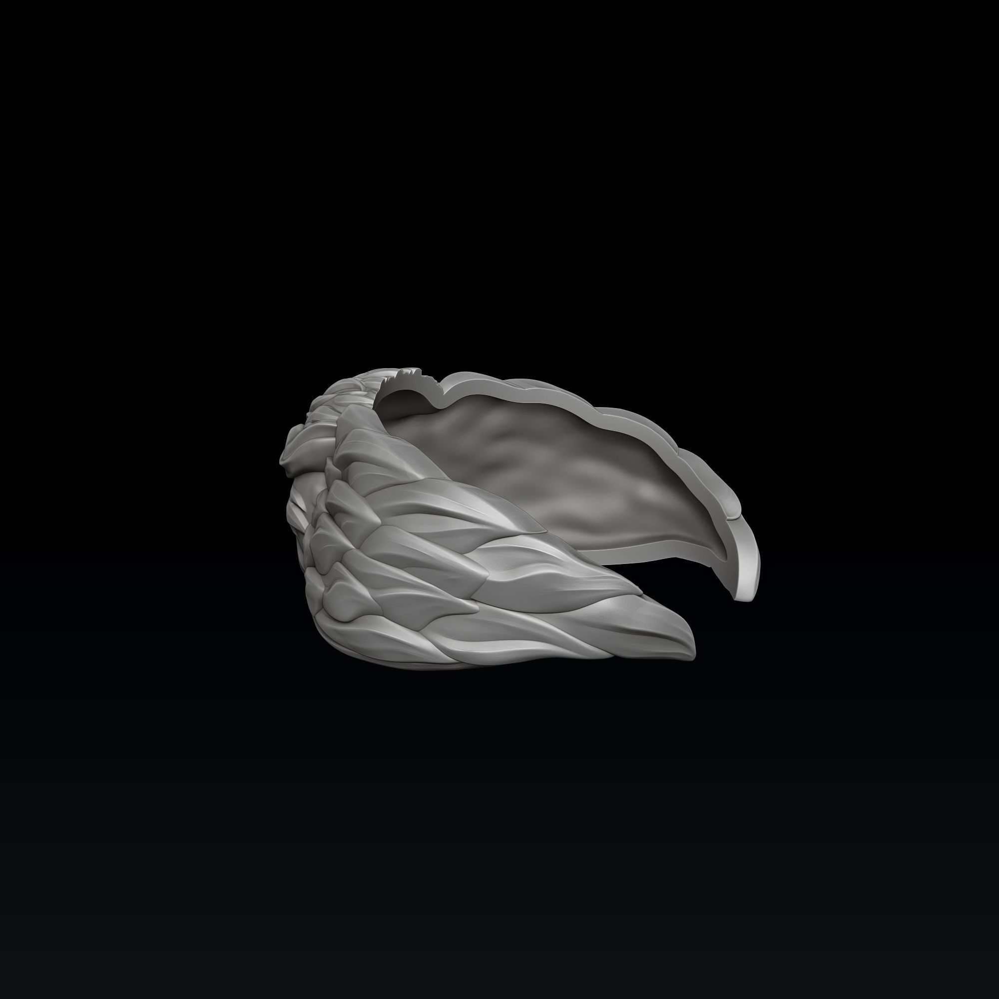 Owl Ring 3D print model_5