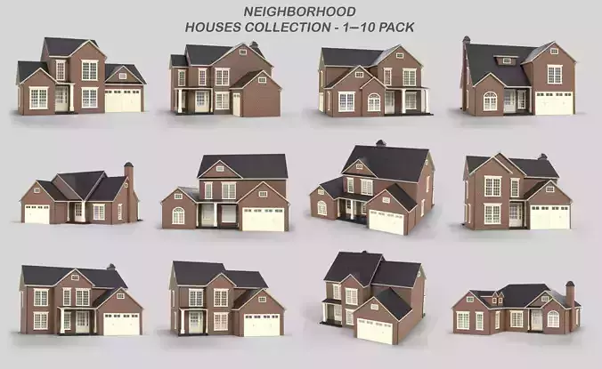 British House Design Collection 1-10 Pack T4 