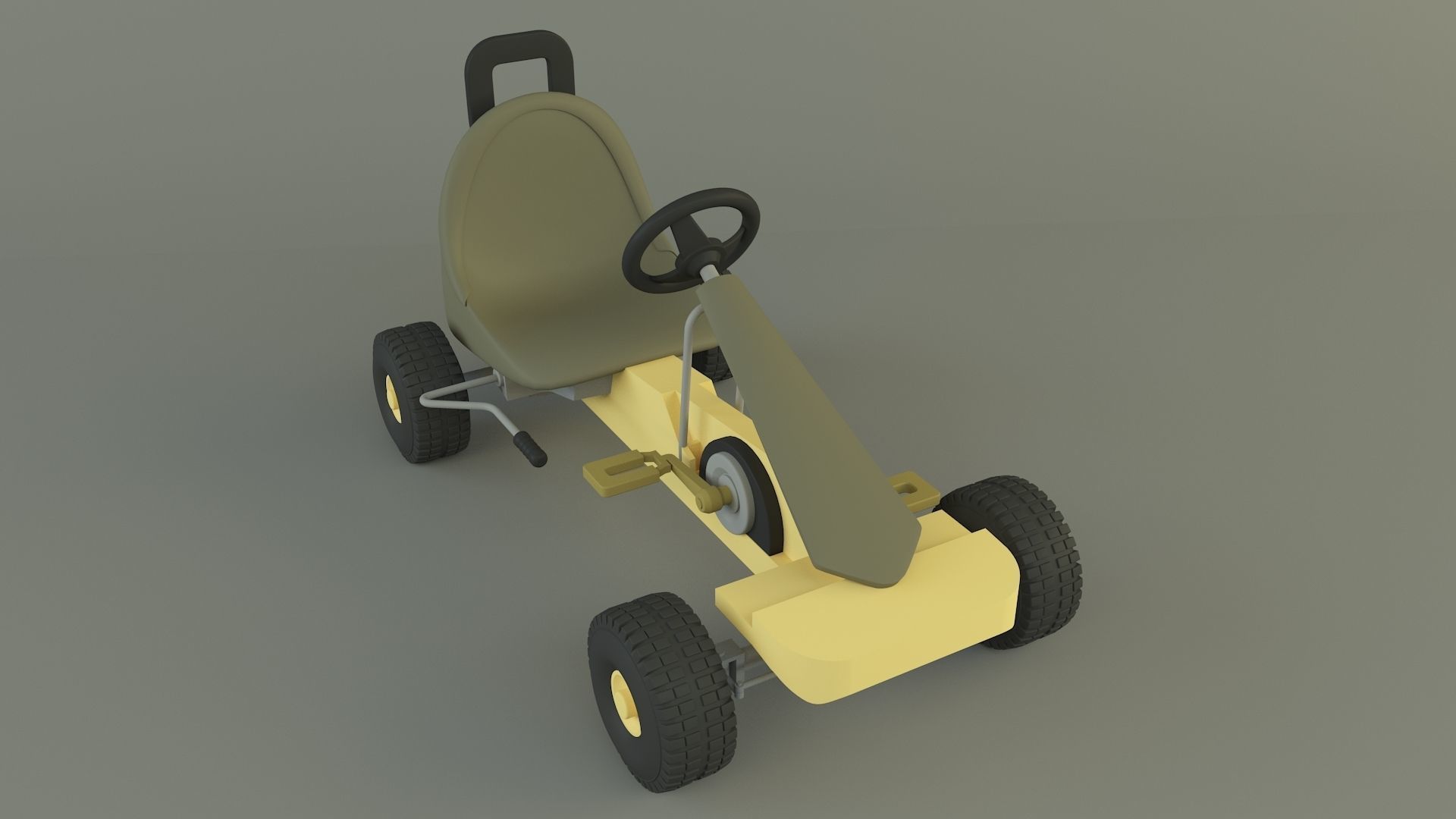 go kart vehicle 3D model_5