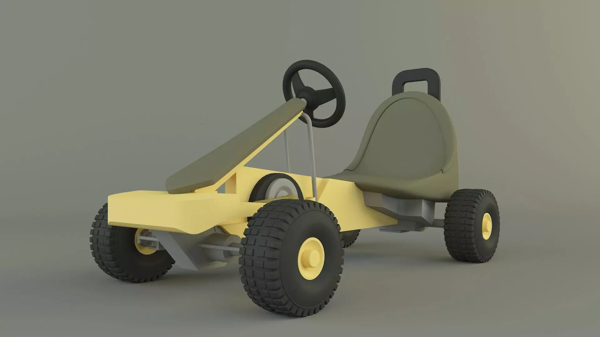 go kart vehicle 3D model_0