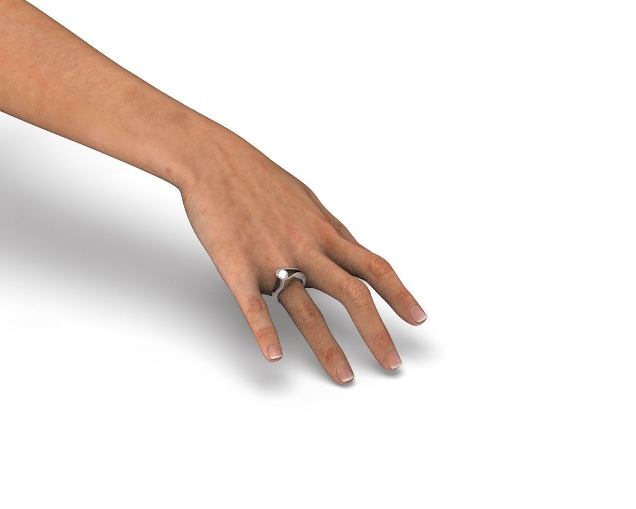 R 159 ring with pearl 3D print model_15