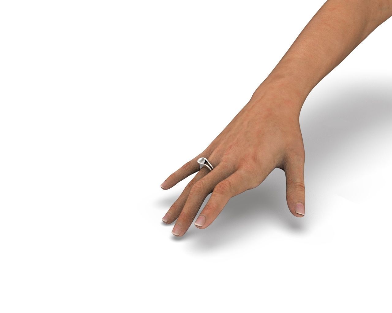 R 159 ring with pearl 3D print model_14