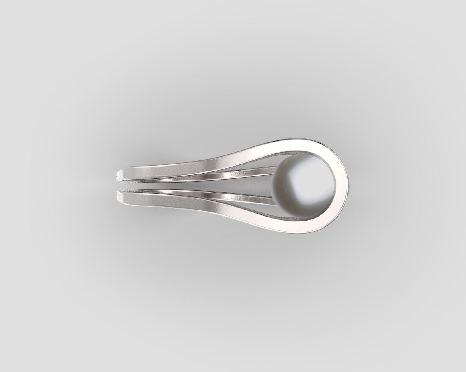 R 159 ring with pearl 3D print model_2