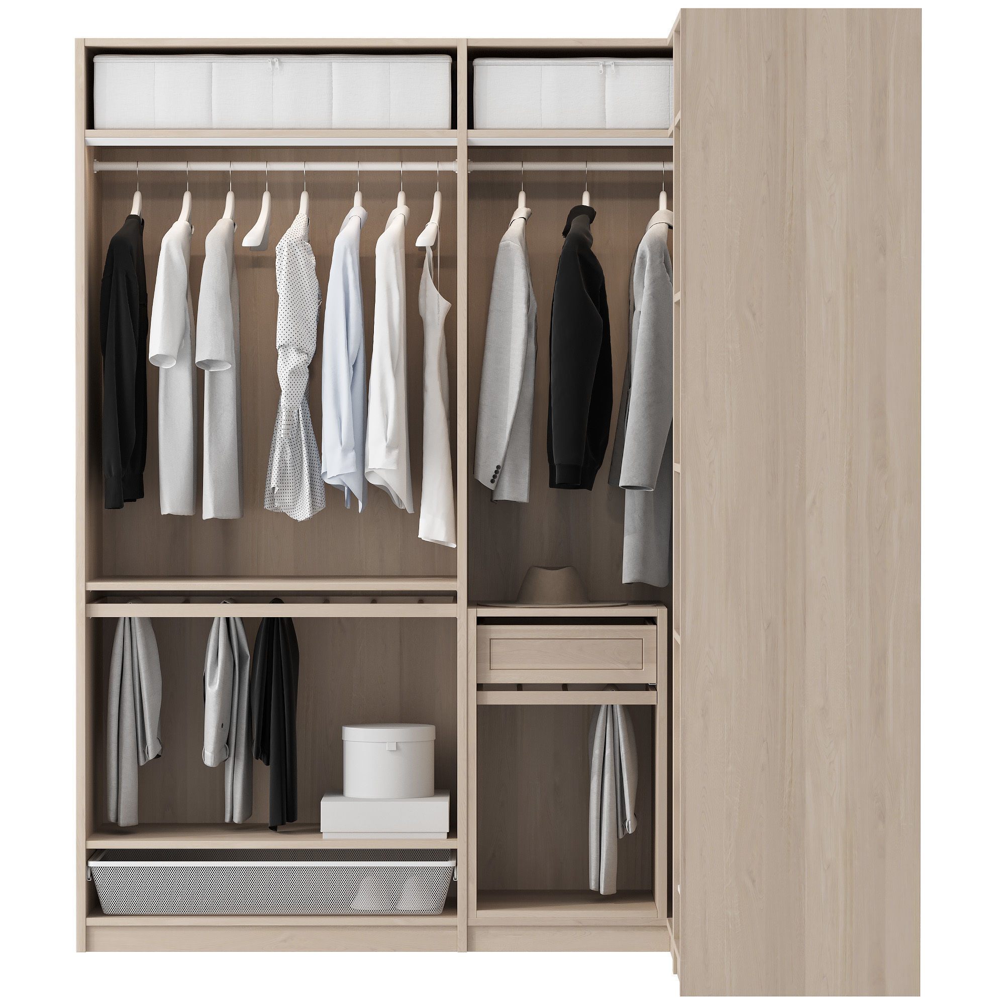 Wardrobe IKEA Set 03 3D model_5
