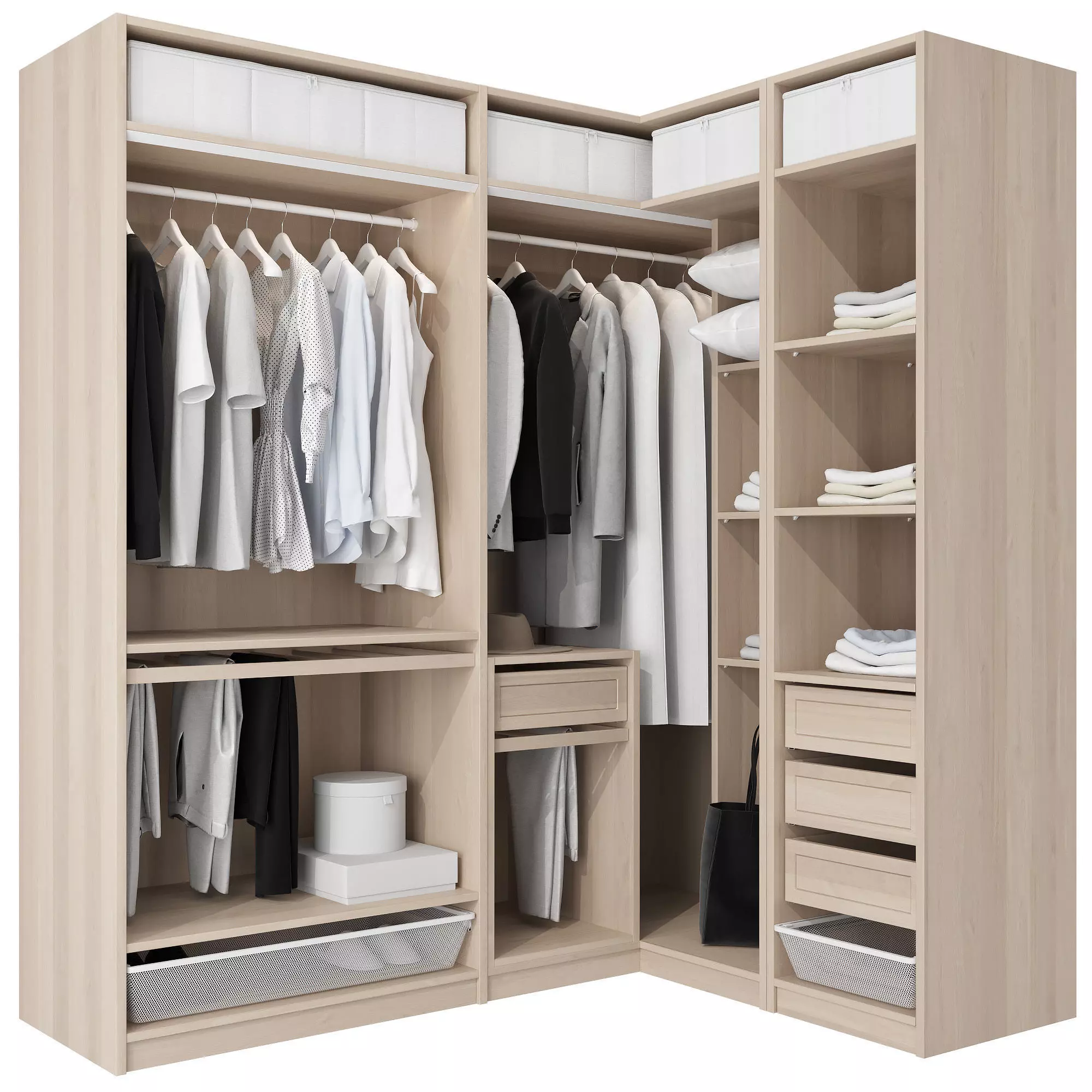 Wardrobe IKEA Set 03 3D model_0
