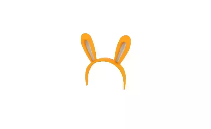 Prop47 Bunny Headband Low-poly 3D model