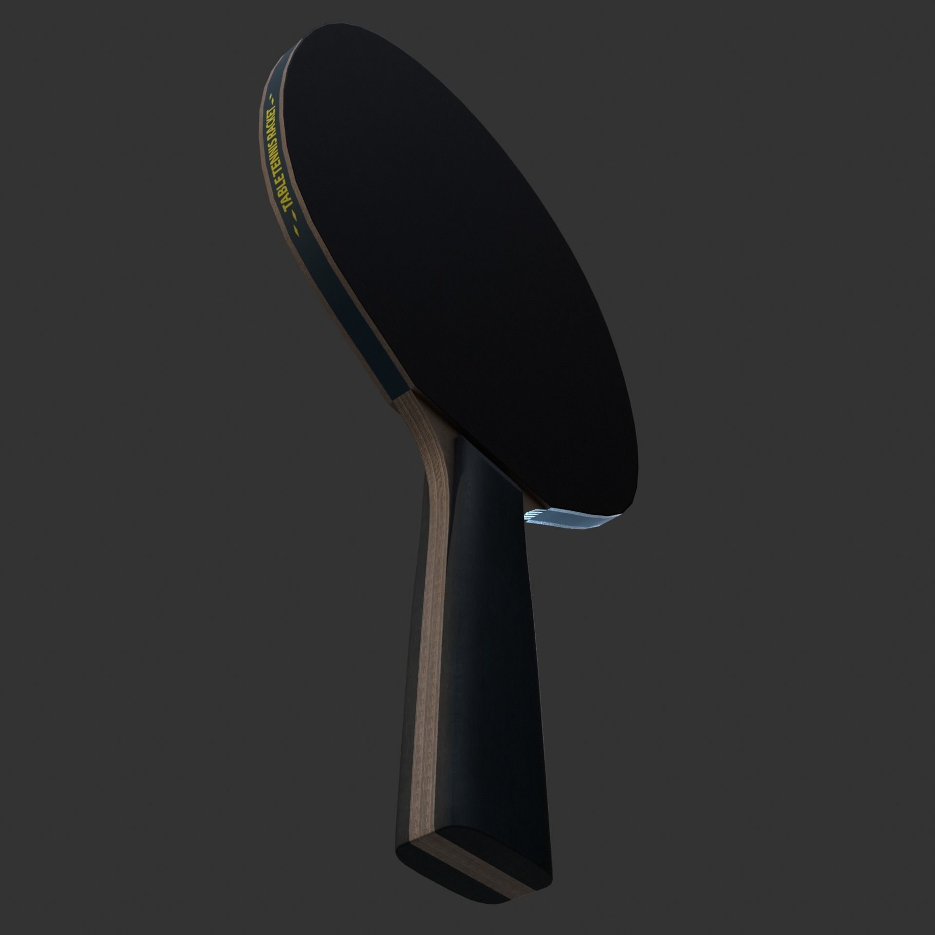 Table Tennis Racket Low-poly 3D model_8