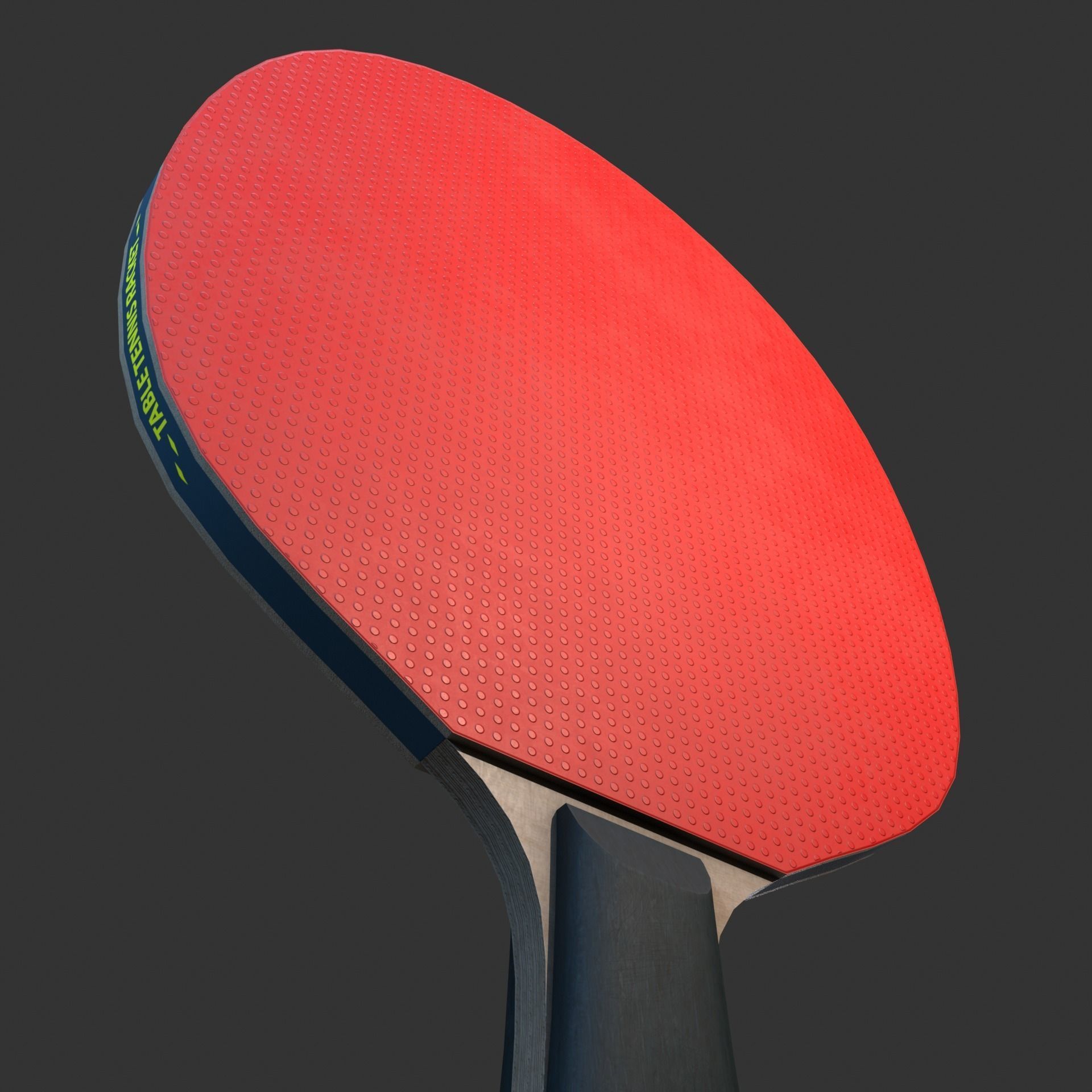 Table Tennis Racket Low-poly 3D model_6