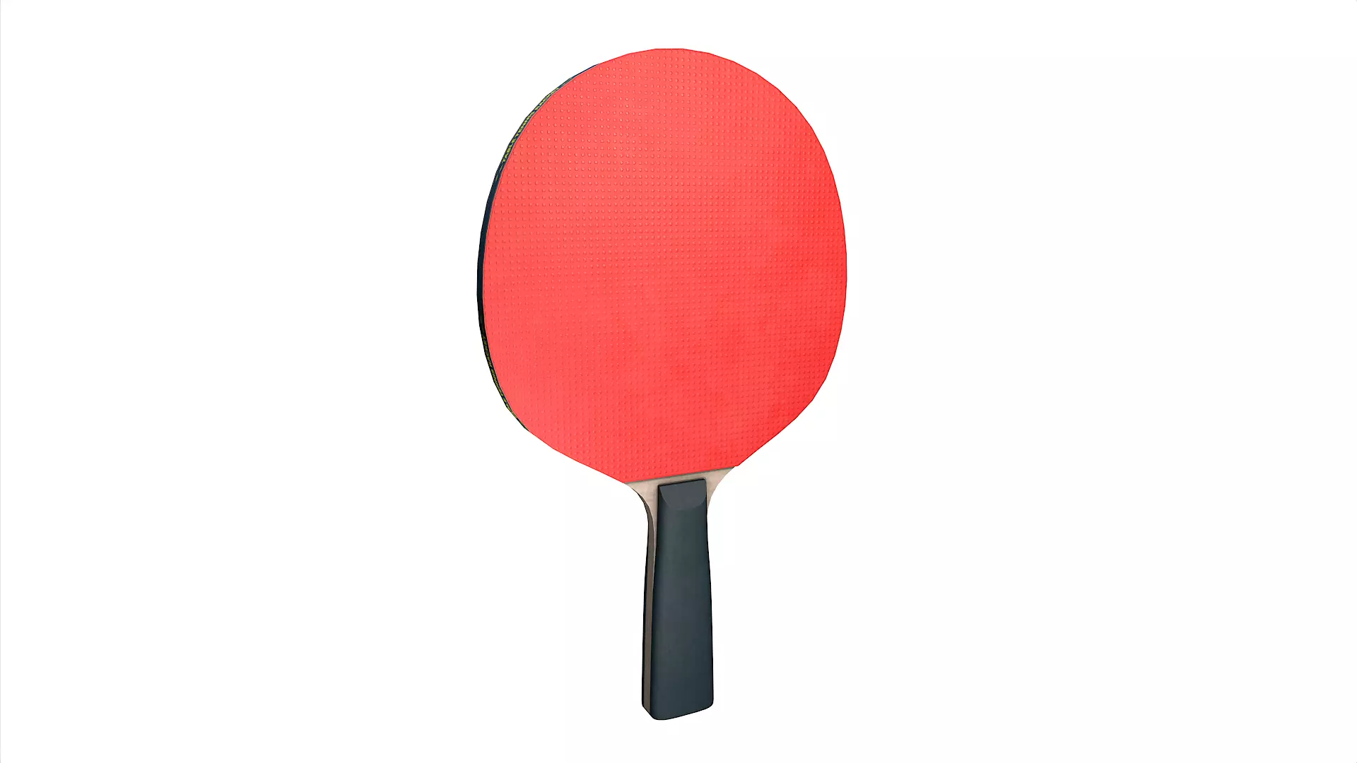Table Tennis Racket Low-poly 3D model_0