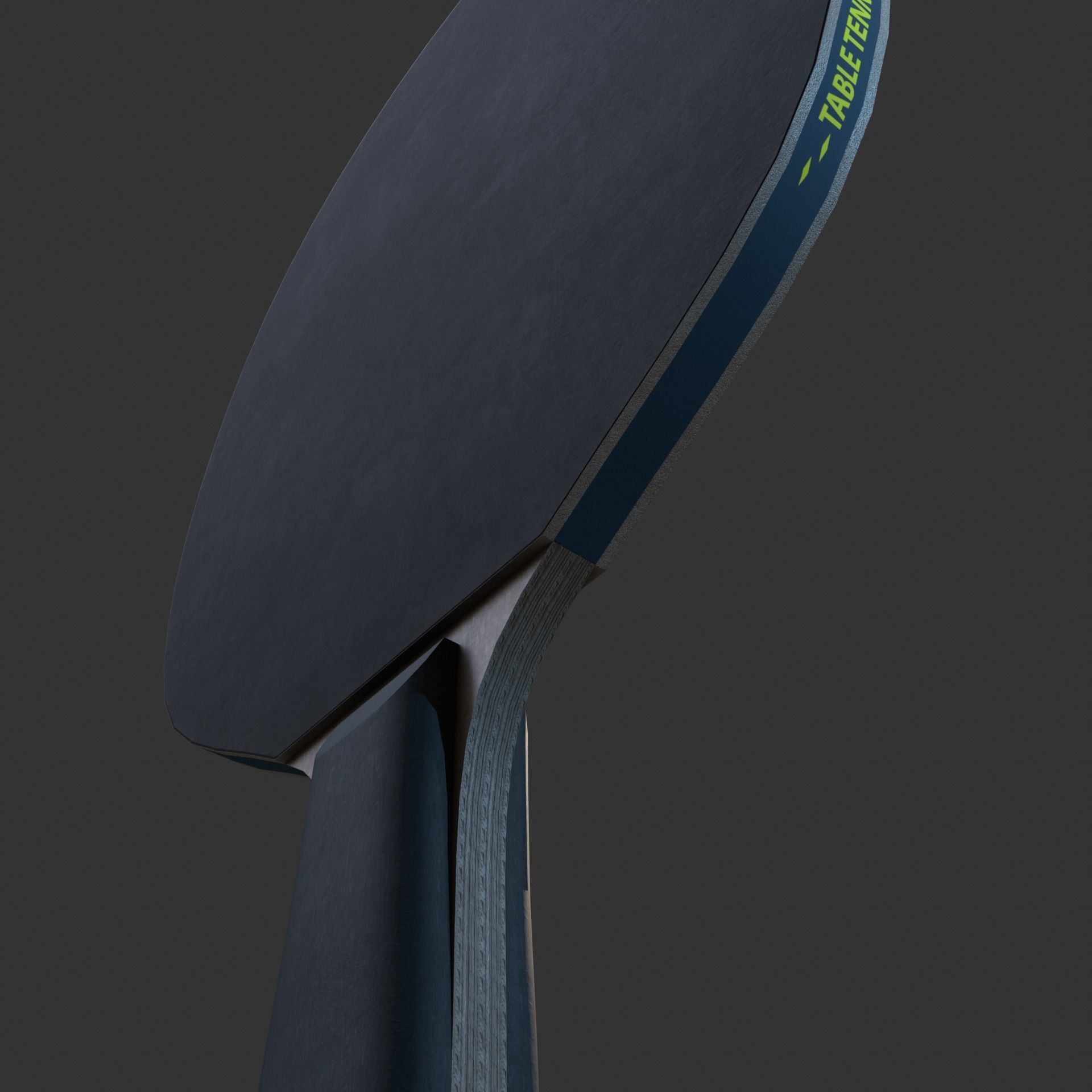 Table Tennis Racket Low-poly 3D model_5