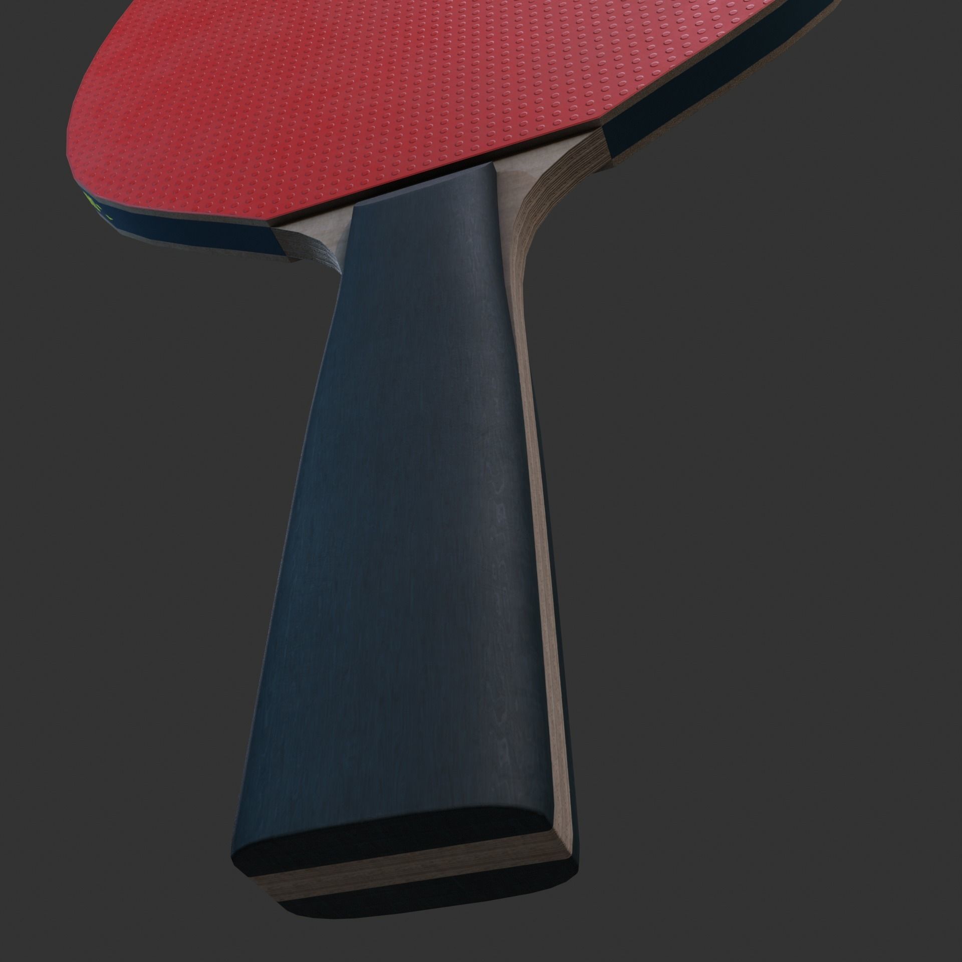 Table Tennis Racket Low-poly 3D model_9
