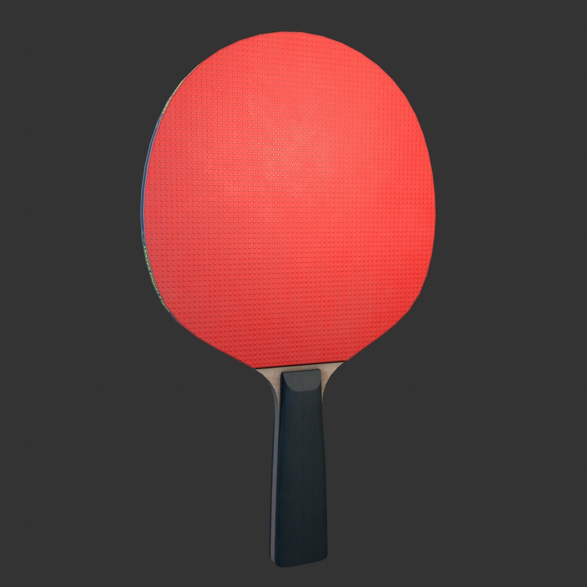 Table Tennis Racket Low-poly 3D model_4