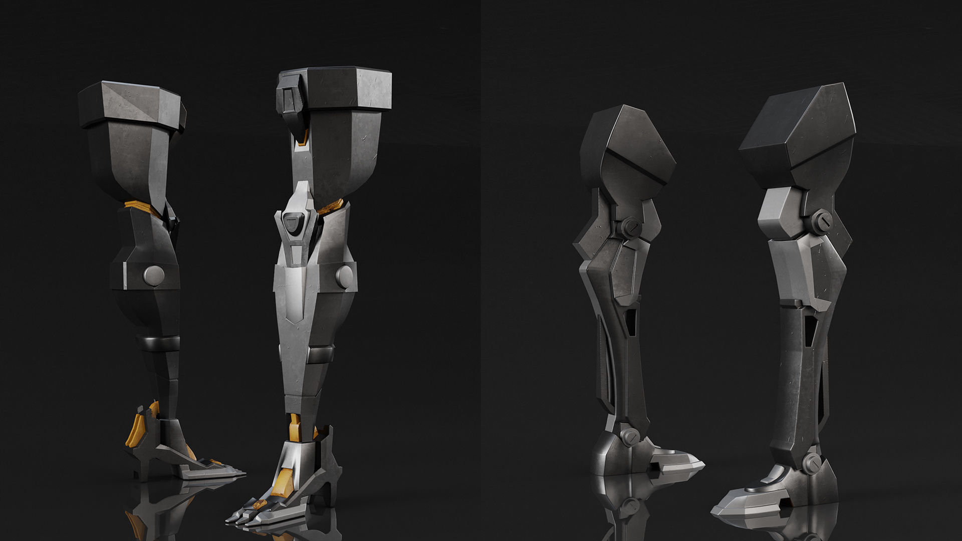 MECHANICAL LEG PACK PBR-VOL02 3D model_4