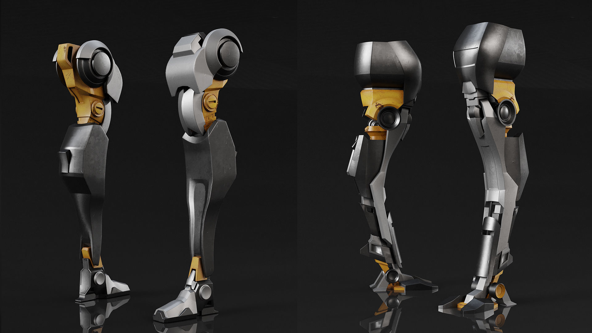MECHANICAL LEG PACK PBR-VOL02 3D model_1