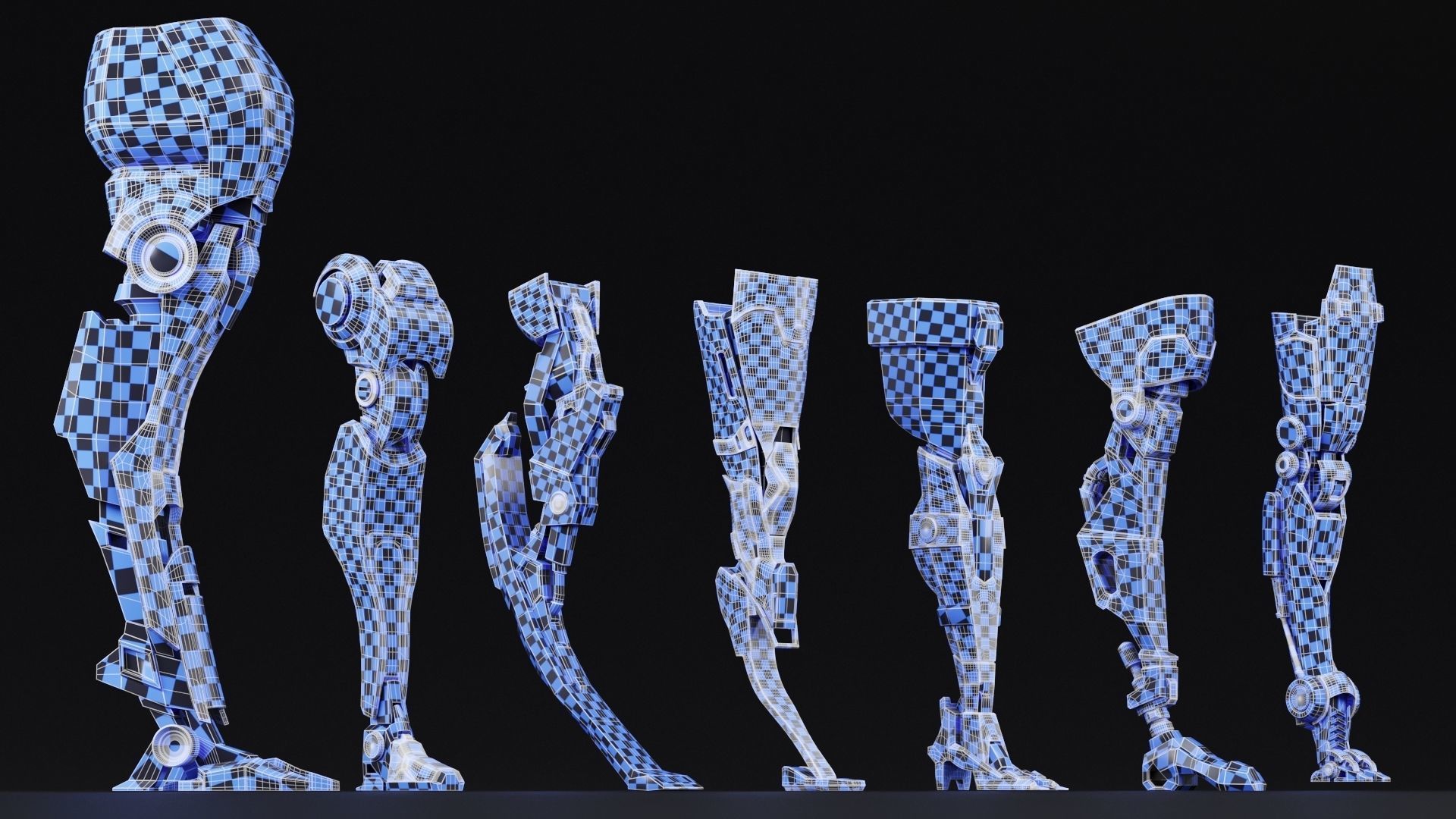 MECHANICAL LEG PACK PBR-VOL02 3D model_7