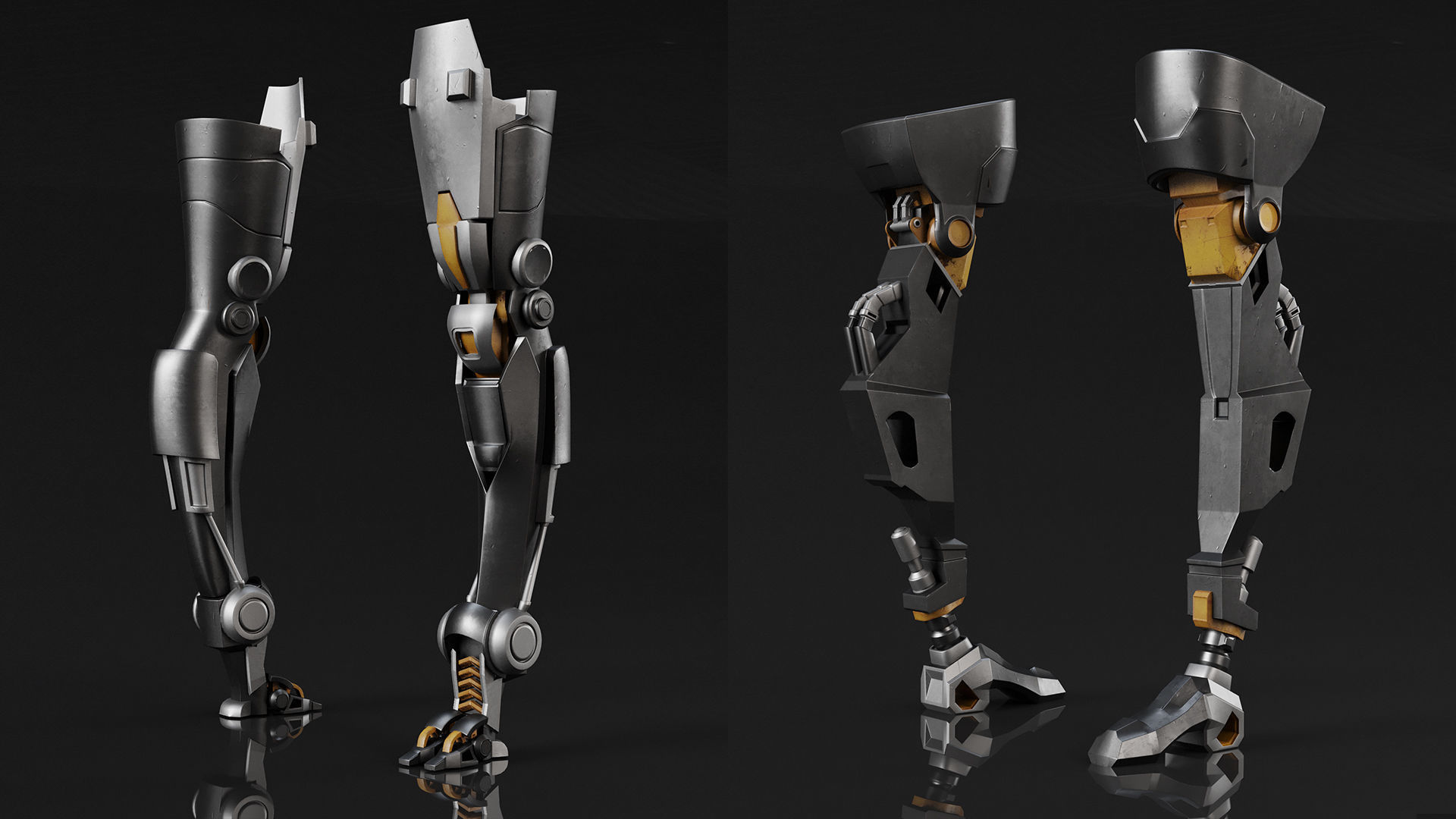 MECHANICAL LEG PACK PBR-VOL02 3D model_3