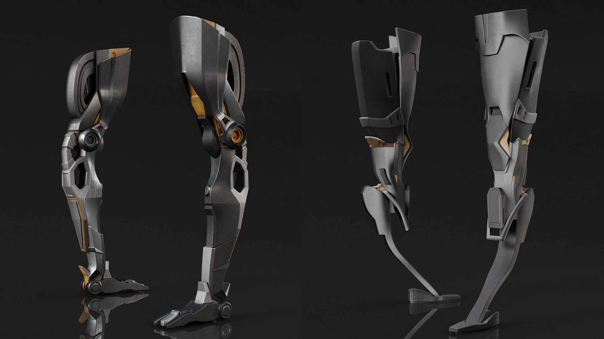 MECHANICAL LEG PACK PBR-VOL02 3D model_5