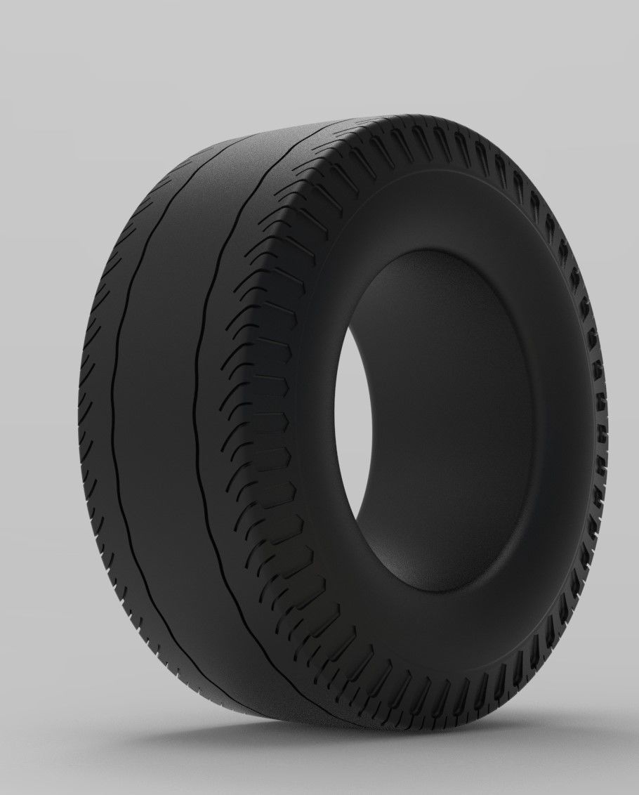 Mold for diecast rear tire of vintage dragster 2 Scale 1 to 10 3D print model_8