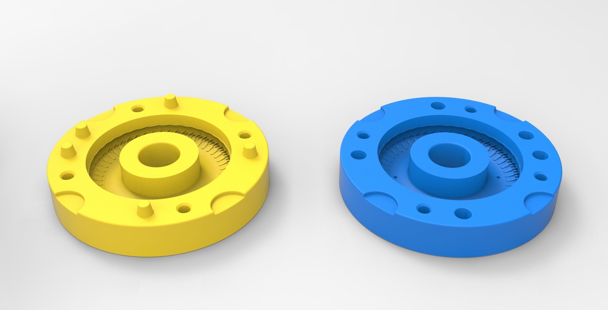 Mold for diecast rear tire of vintage dragster 2 Scale 1 to 10 3D print model_4