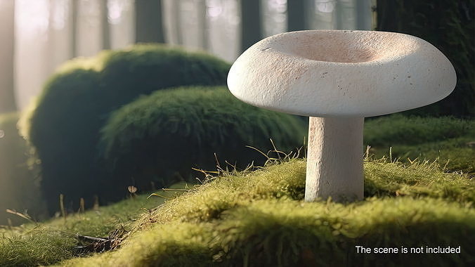 Milk Mushroom 3D model 3