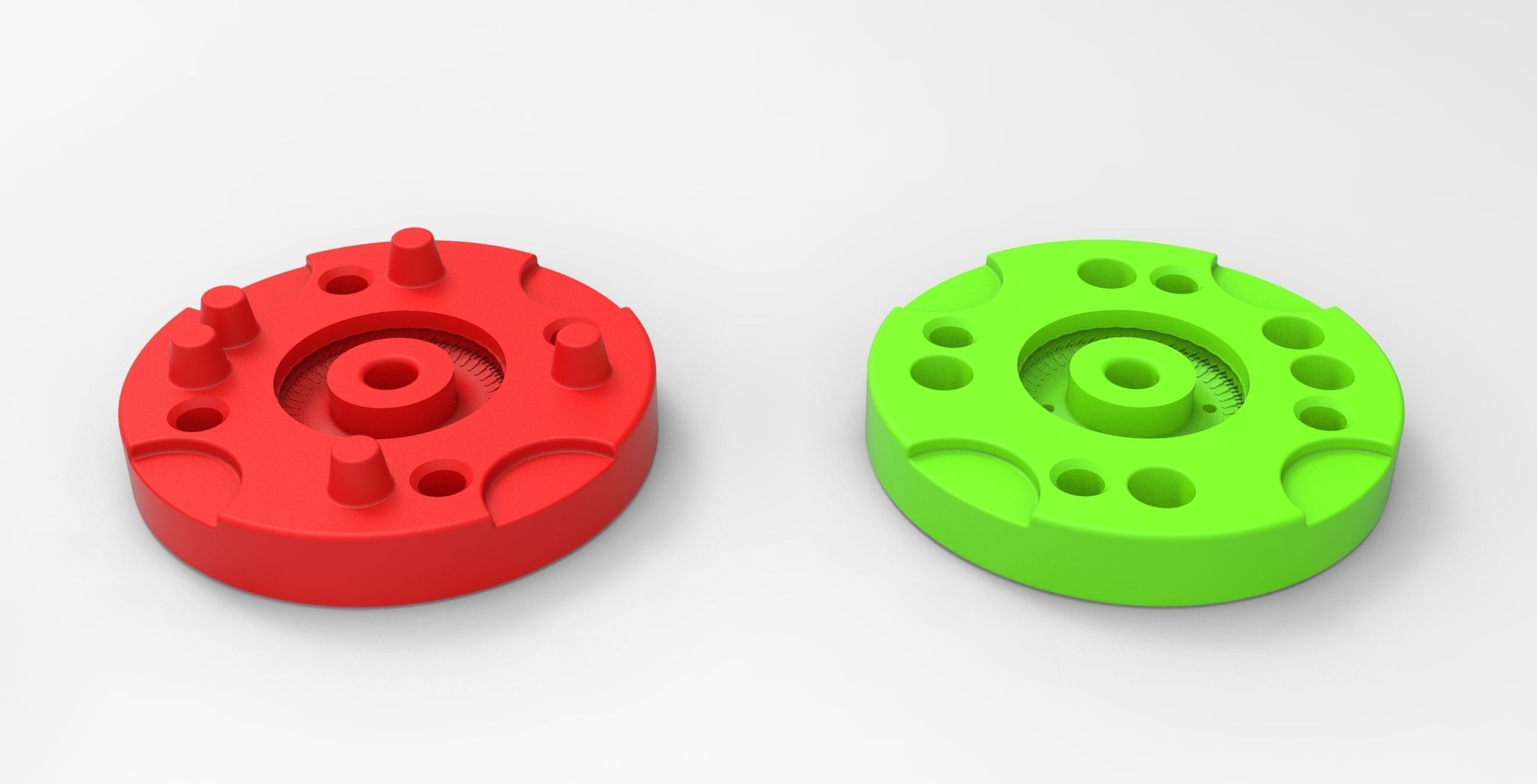 Mold for diecast rear tire of vintage dragster 2 Scale 1 to 25 3D print model_4