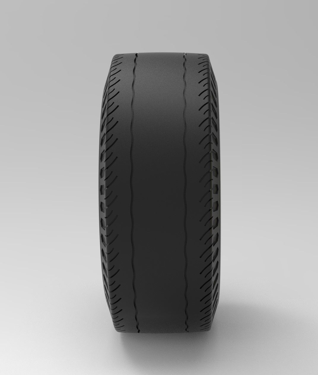 Mold for diecast rear tire of vintage dragster 2 Scale 1 to 25 3D print model_6
